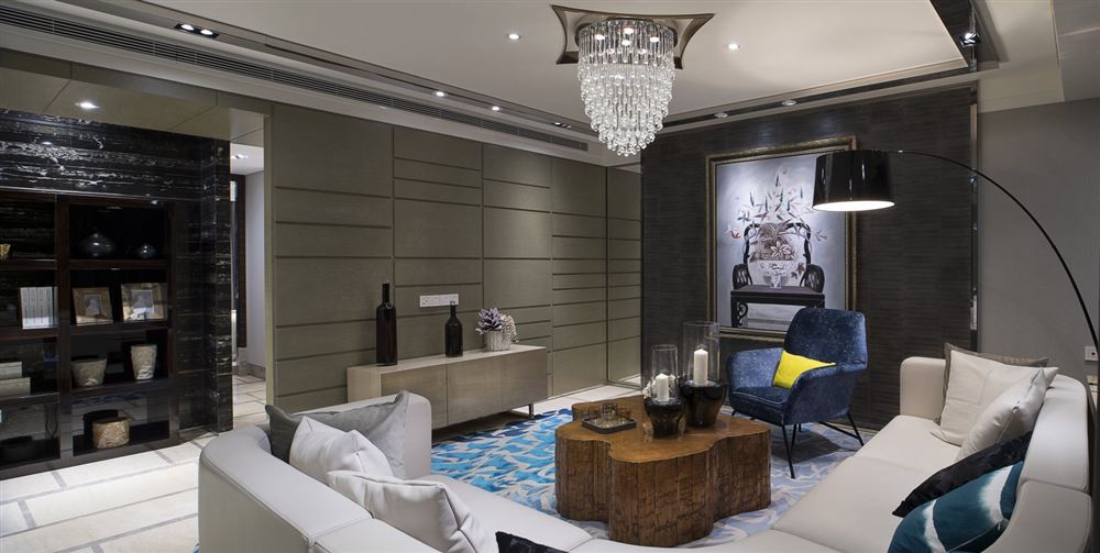 清远装修公司现代轻奢风格室内装修效果图-清远怡翠玫瑰园160平方米